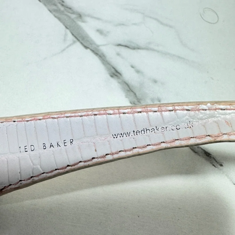 Ted Baker London Liberty B424 Rose Pink Rectangular Eyeglass Frames 52-16-130